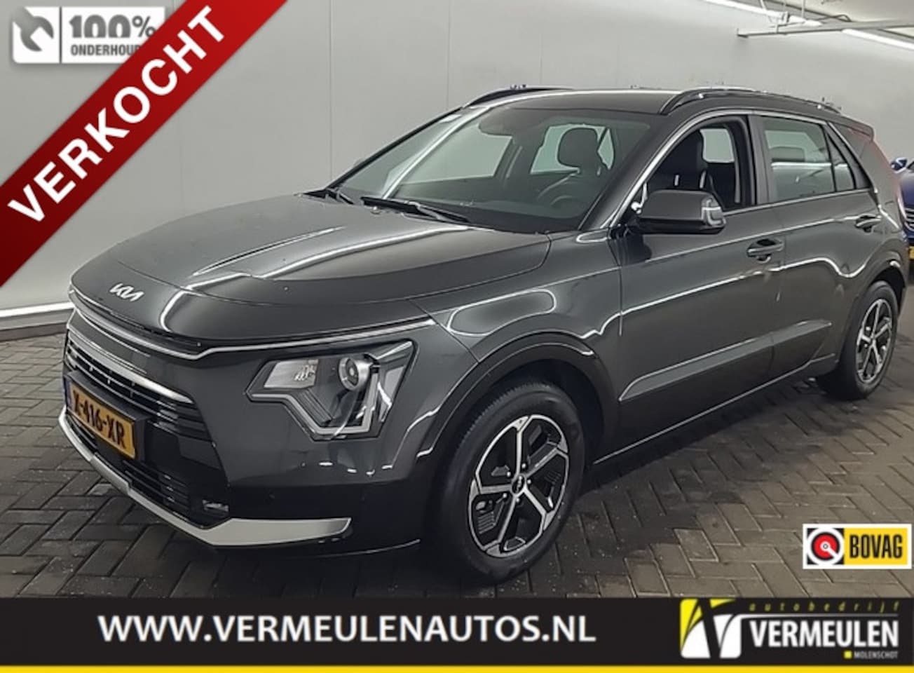 Kia Niro - 1.6 GDi Hybrid 141PK DynamicLine Automaat + 16"/ Navi/ Clima/ Cruise/ CarPlay/ Camera/ NL - AutoWereld.nl