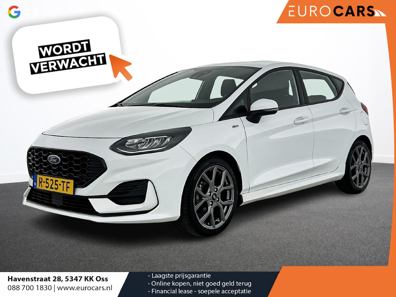 Ford Fiesta - 1.0 EcoBoost Hybrid ST-Line Navigatie Apple Carplay/Android Auto Parkeersensoren achter Cr - AutoWereld.nl