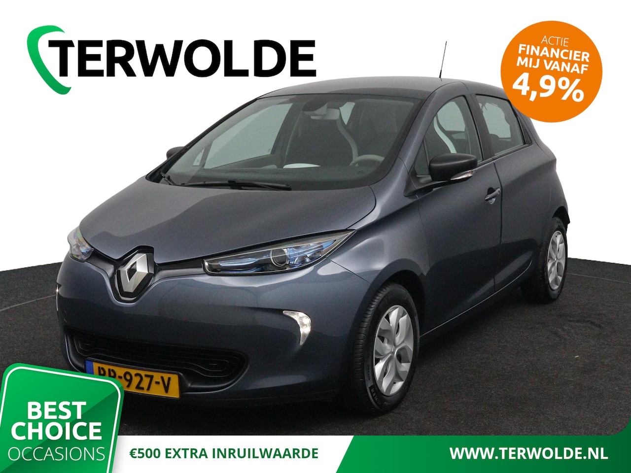 Renault Zoe - Q90 Life Quickcharge Z.E. 40 - Batterijhuur | SoH 86.7% | Huuraccu | Parkeersensoren achte - AutoWereld.nl