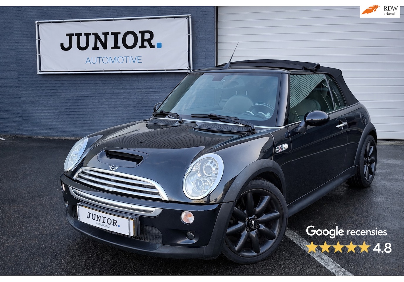 MINI Cabrio - Mini 1.6 Cooper S AUTOMAAT/LEDER/LAGEKM/LMV/STOELVERWARMING - AutoWereld.nl