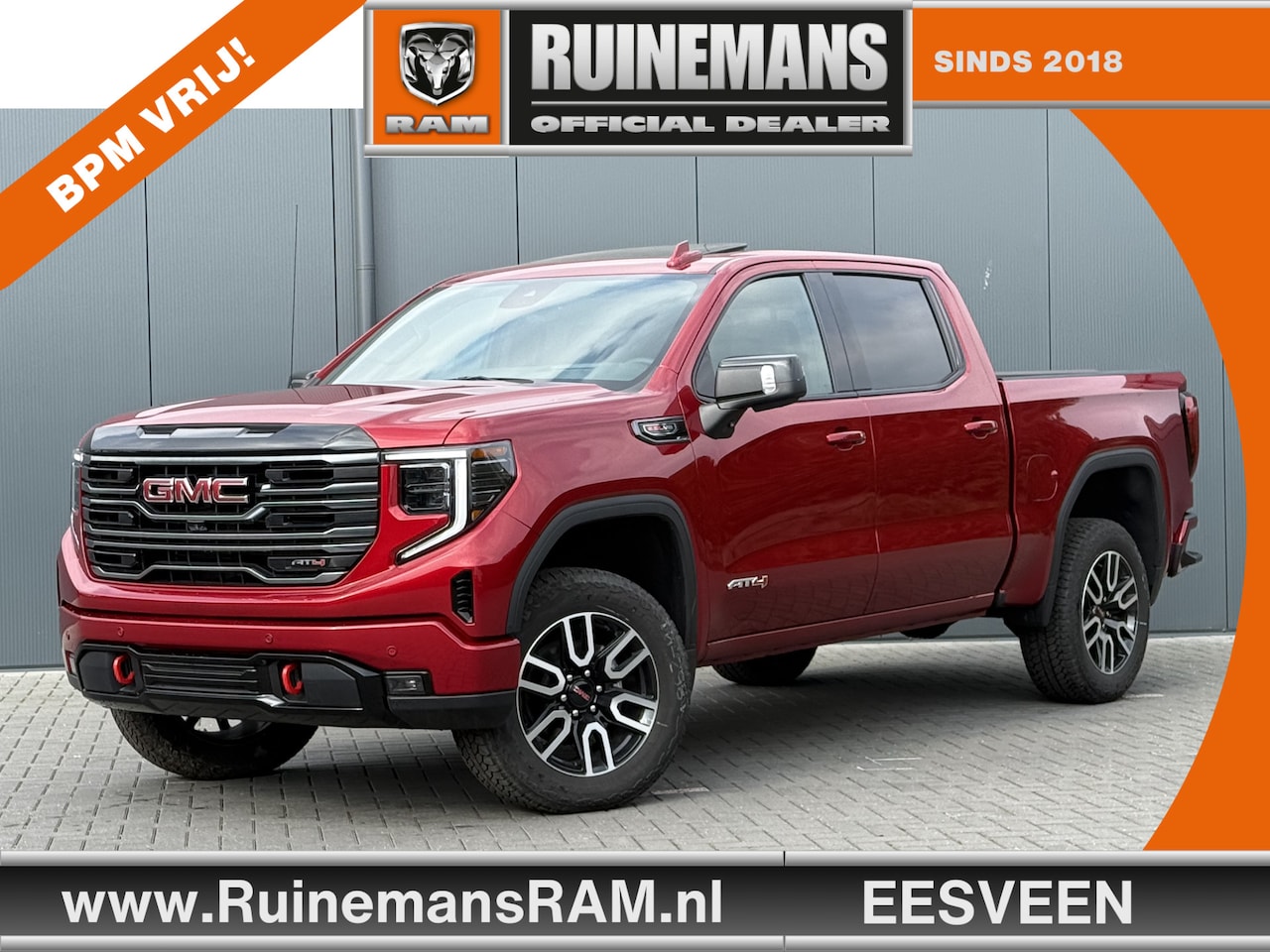 GMC Sierra - AT4 6.2L V8 420 PK / BPM VRIJ!! / VIRTUAL COCKPIT / HEAD UP / 360 CAMERA / BOSE / LEDER / - AutoWereld.nl