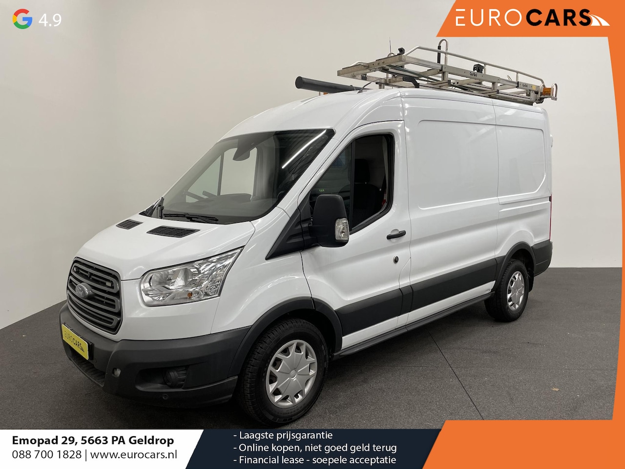 Ford Transit - 290 2.0 TDCI L2H2 Trend Airco Cruise Control Imperiaal+ladder 2-zits - AutoWereld.nl