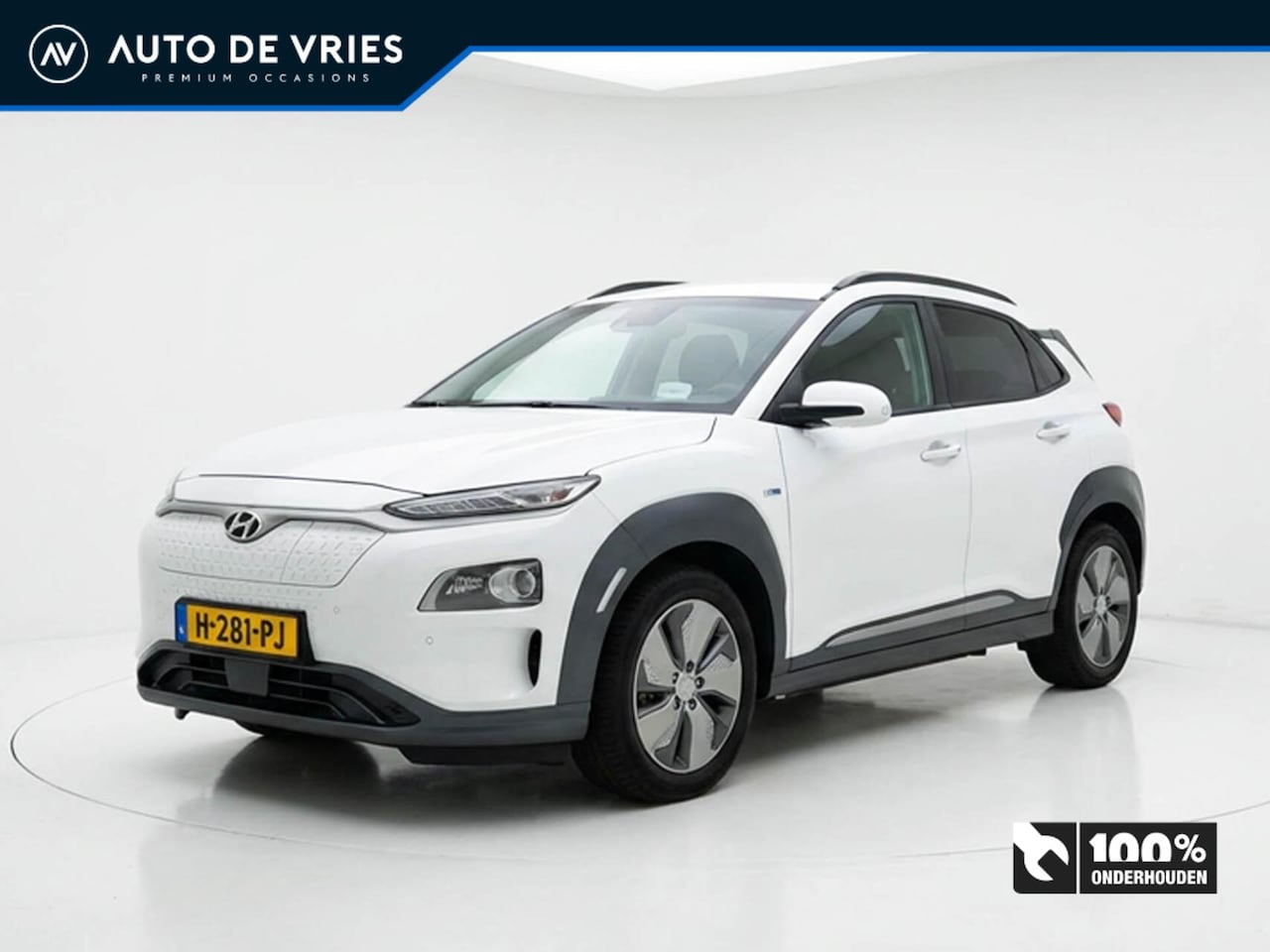 Hyundai Kona Electric - EV Premium 64 kWh | SOH 100% | Leder | Stoelverwarming/koeling | Trekhaak - AutoWereld.nl
