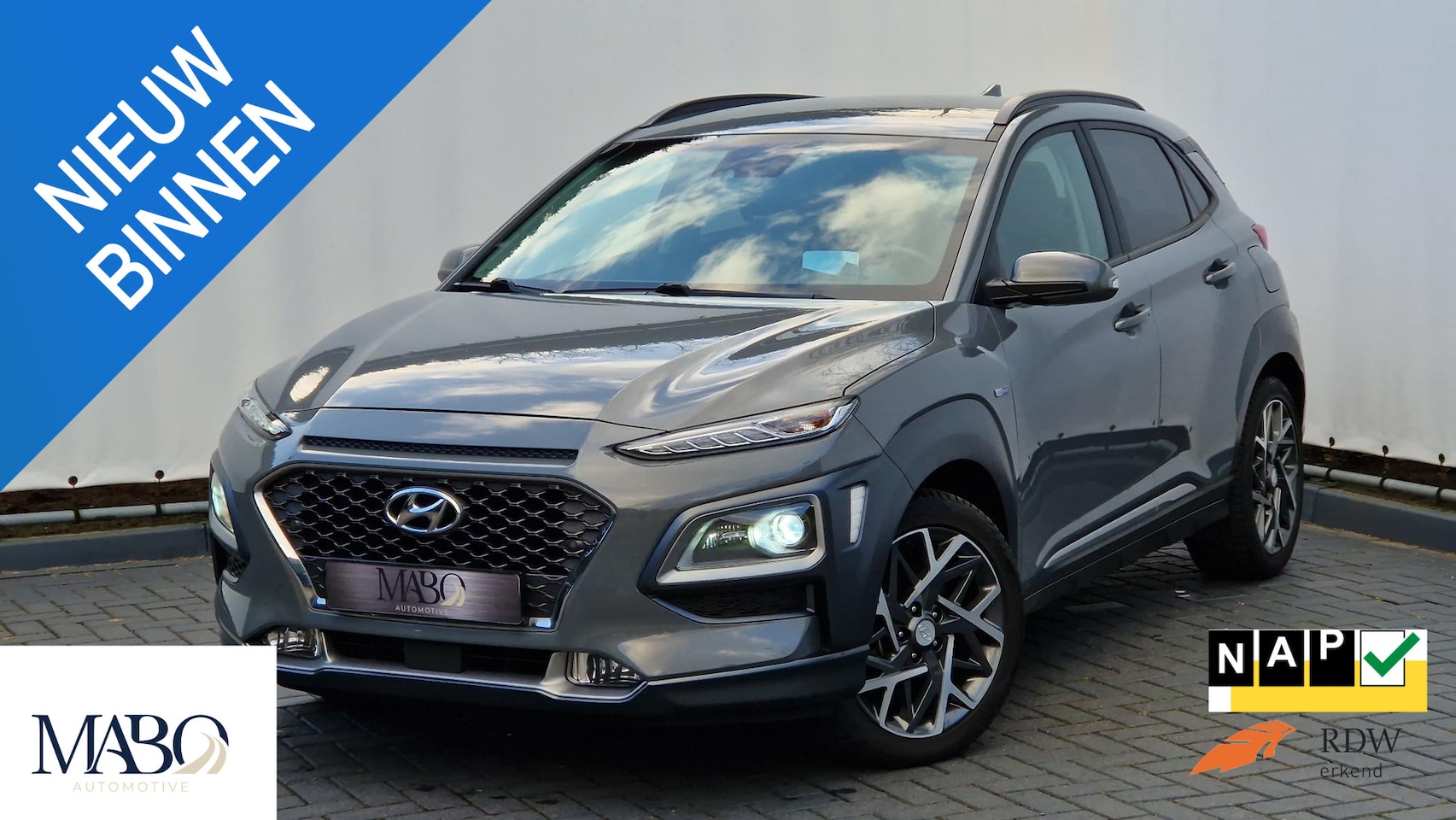 Hyundai Kona - 1.6 GDI HEV Premium in prachtige staat en met zeer veel opties. - AutoWereld.nl