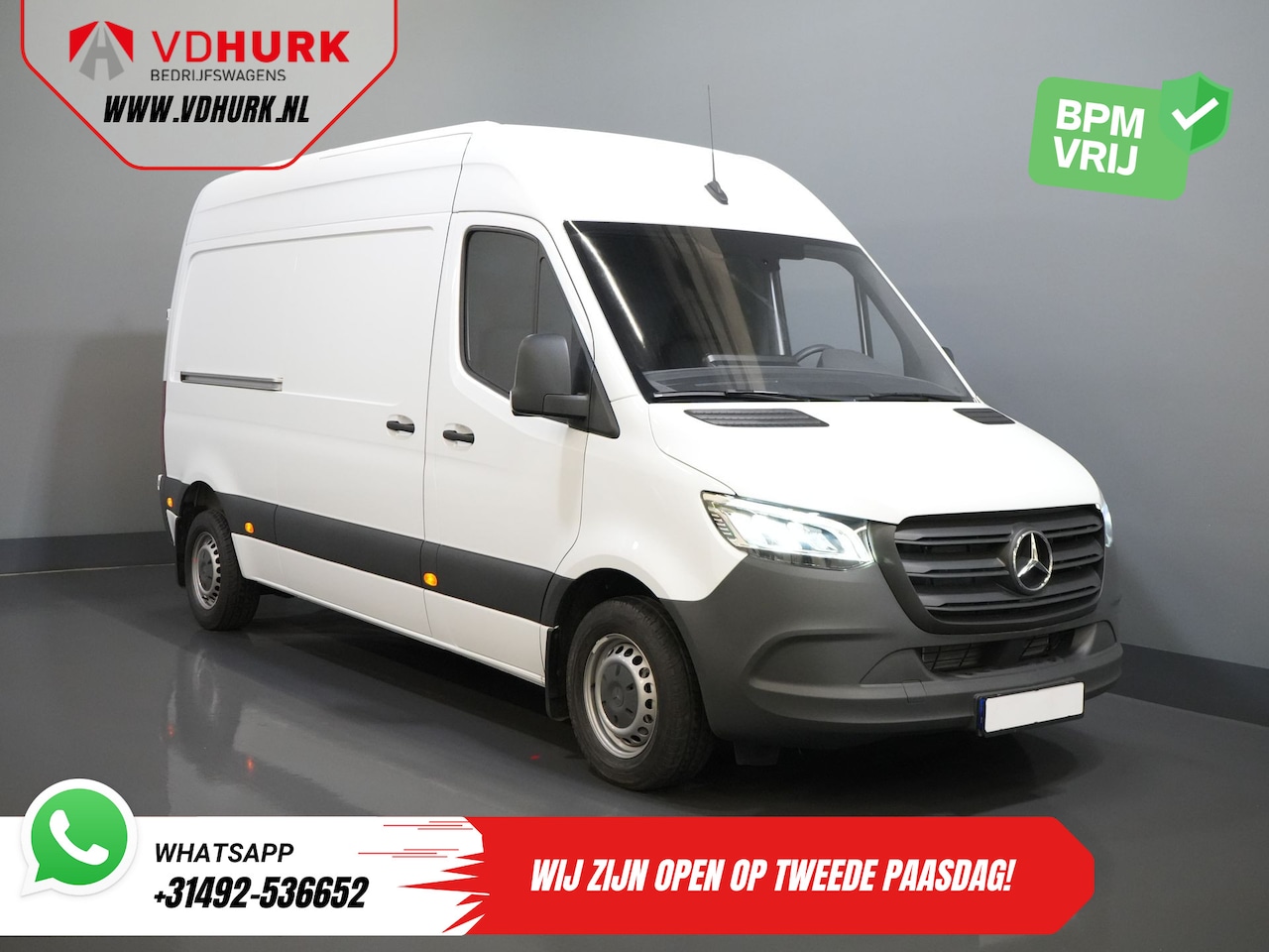 Mercedes-Benz Sprinter - 211 Aut. L2H2 (DEMO) BPM VRIJ/ LED/ Standkachel/ Stoelverw./ Carplay/ Cruise/ Camera - AutoWereld.nl