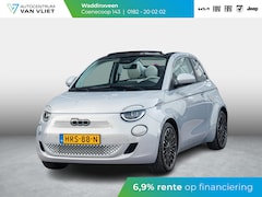 Fiat 500e - Cabrio La Prima 42 kWh | 17% Bijtelling | Clima | Cruise | Leder | 17" | Priv Glass | Wint
