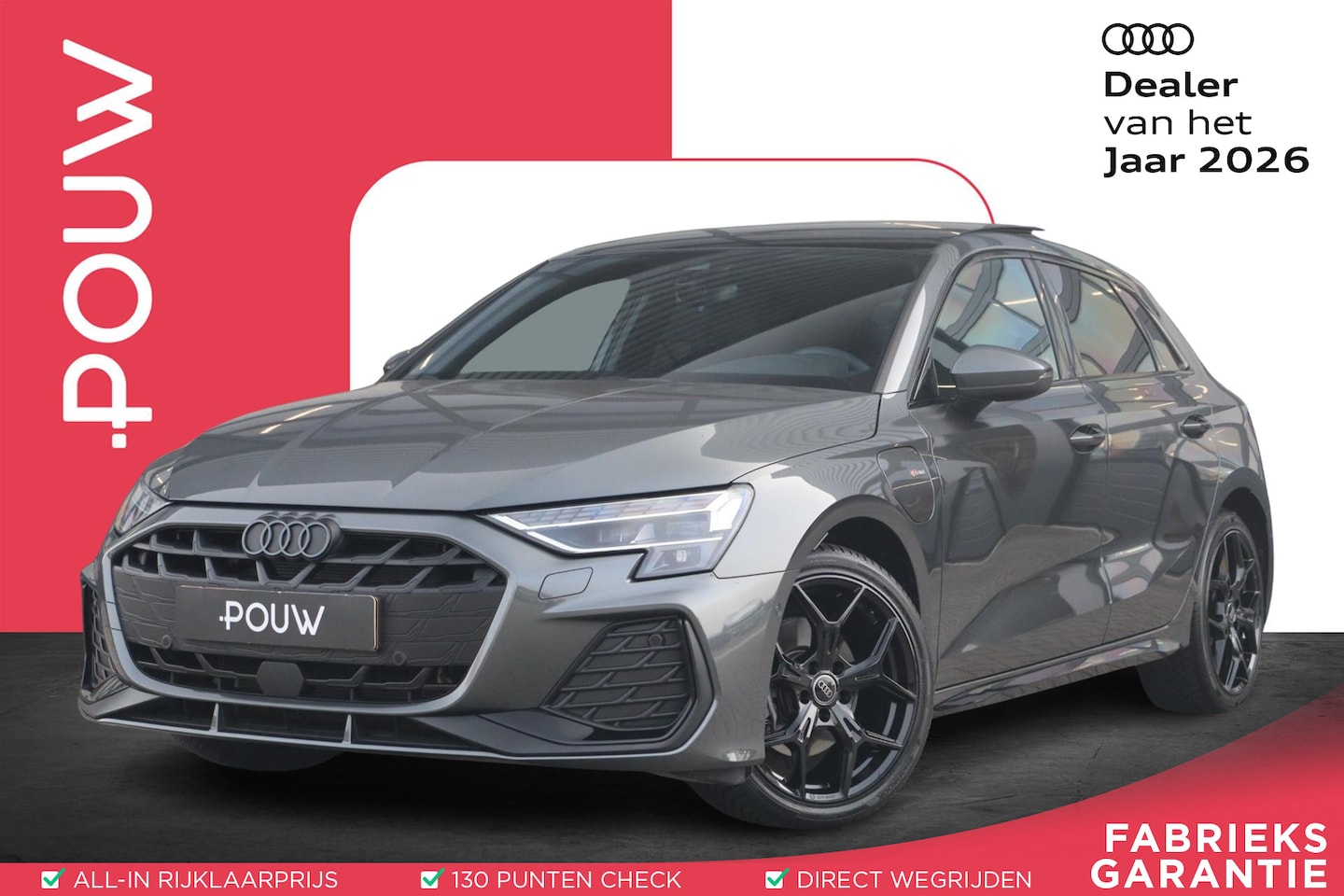 Audi A3 Sportback - 40 TFSIe 204pk S Edition | SoH 100% | Panoramadak | Sfeerverlichting |  Achteruitrijcamera - AutoWereld.nl