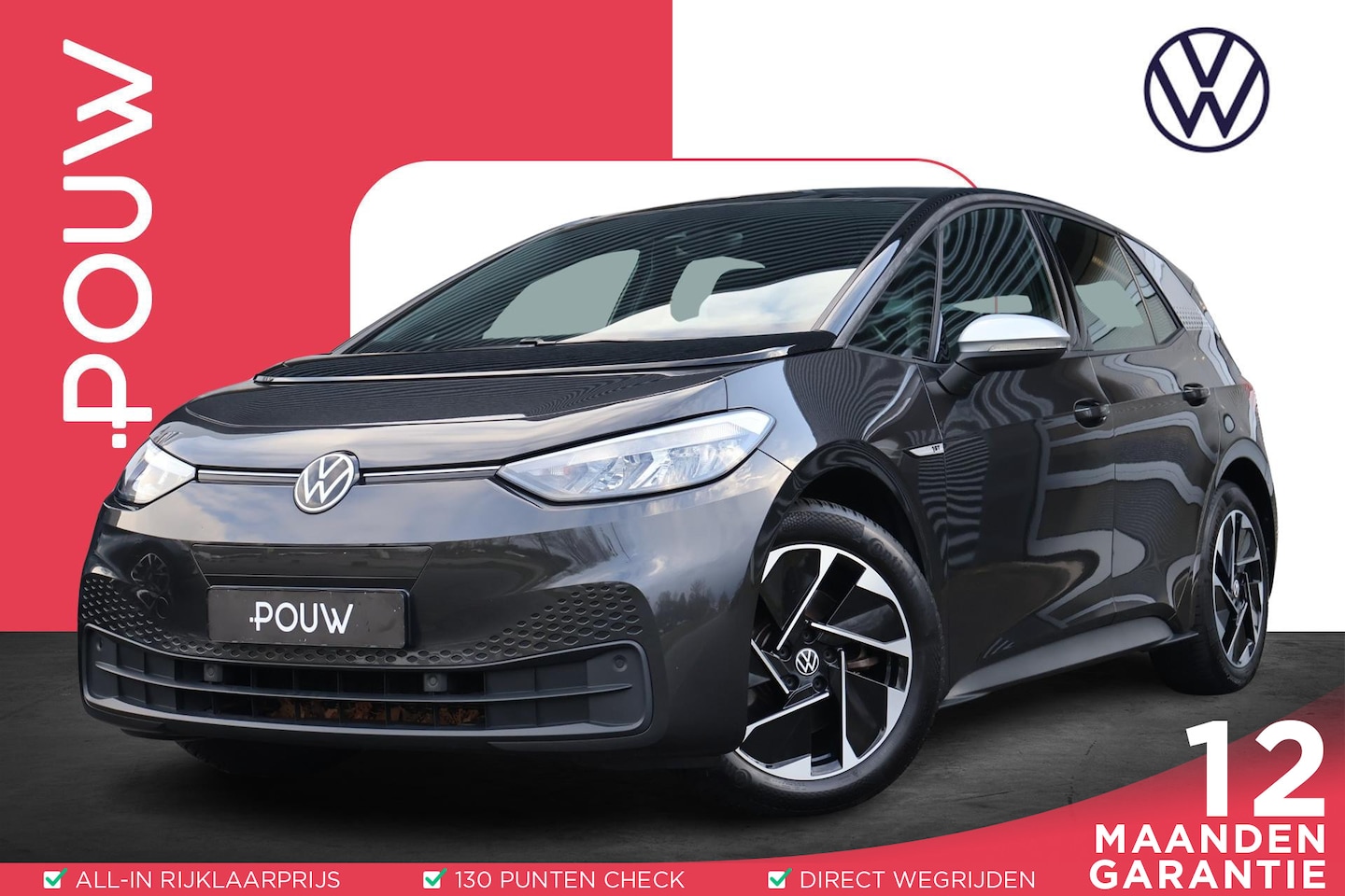 Volkswagen ID.3 - 204pk First 58 kWh Pro Performance | SoH 94% | 18" LM Velgen | Allseason Banden - AutoWereld.nl