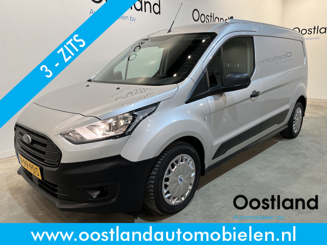 Ford Transit Connect - 1.5 EcoBlue L2 / Euro 6 / Airco / Camera / CarPlay / Navigatie / 3-Zits / 61.300 KM !! - AutoWereld.nl