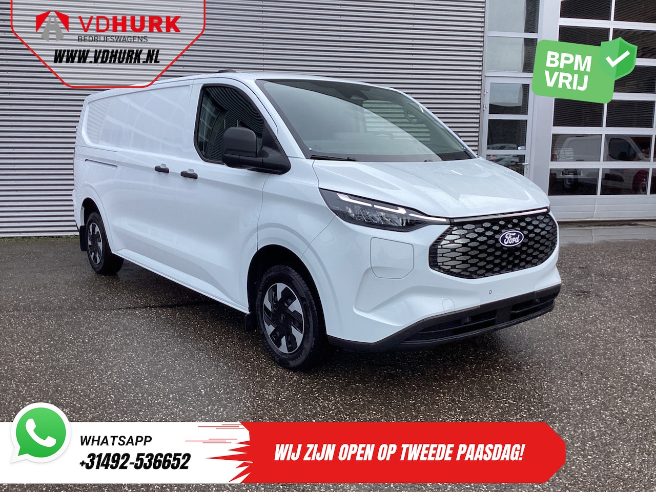 Ford Transit Custom - E-Transit L2 Trend 65 kWh 330 km WLTP Garantie t/m 2029/ LED/ Snellader/ 2.3t Trekverm./ S - AutoWereld.nl