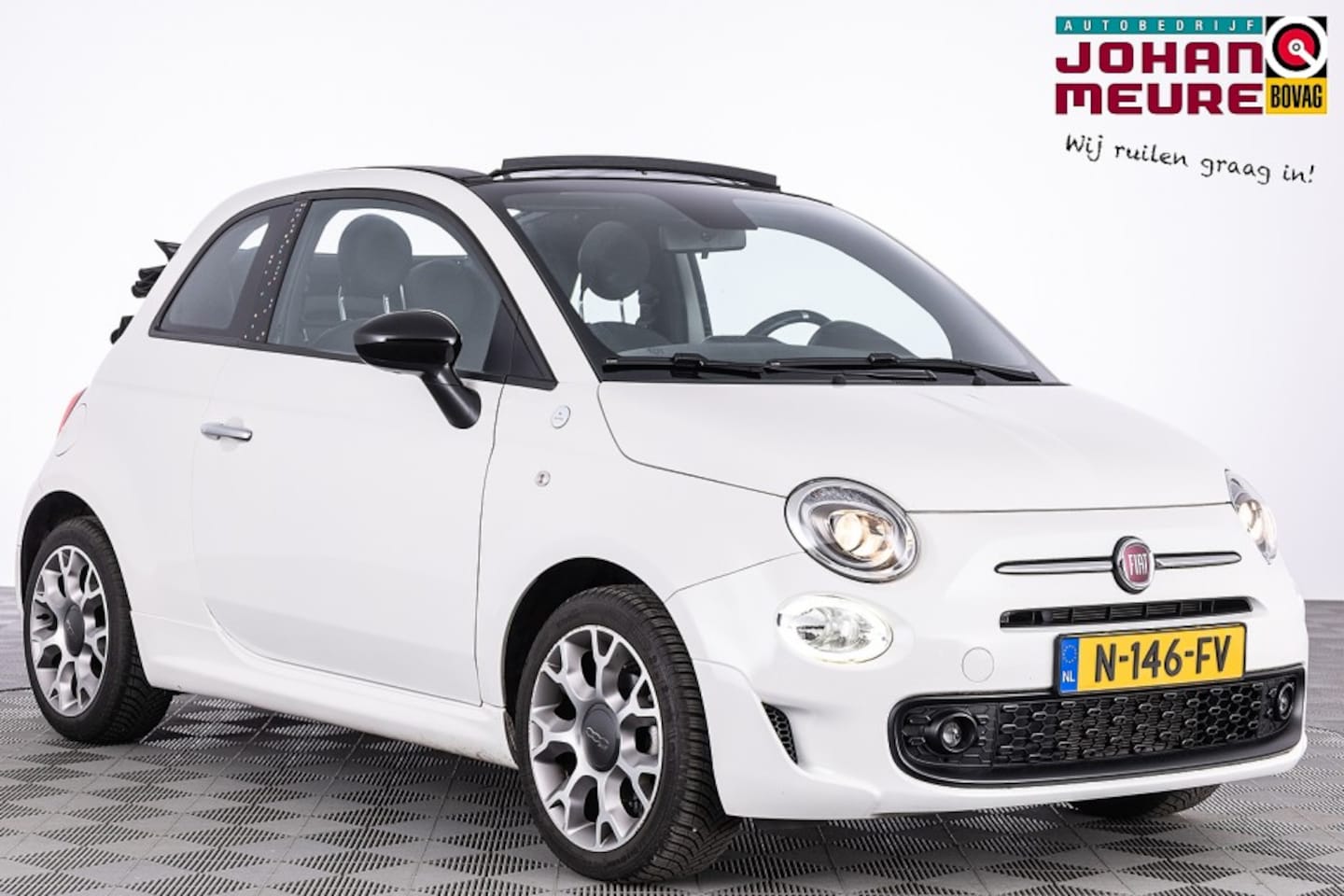 Fiat 500 C - 1.0 Hybrid Hey Google Sport | NAVI | VELGEN | AIRCO - AutoWereld.nl