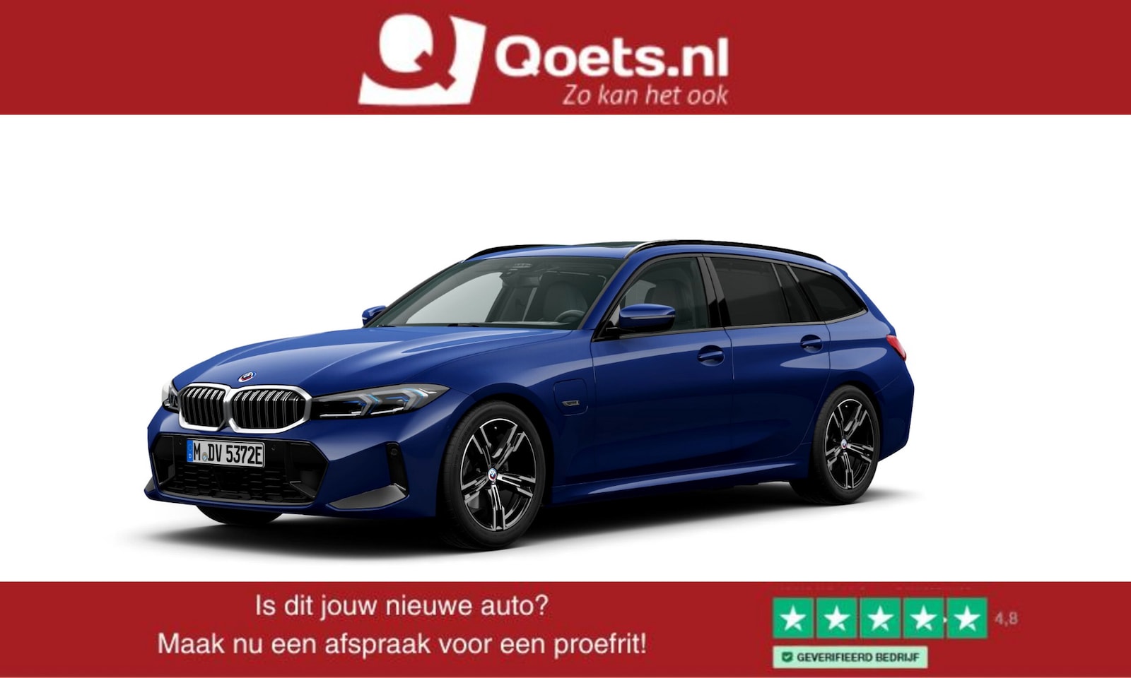BMW 3-serie Touring - 330e M Sport - Trekhaak - Panoramadak - Active Cruise Control - Getinte/Geluiddempende rui - AutoWereld.nl