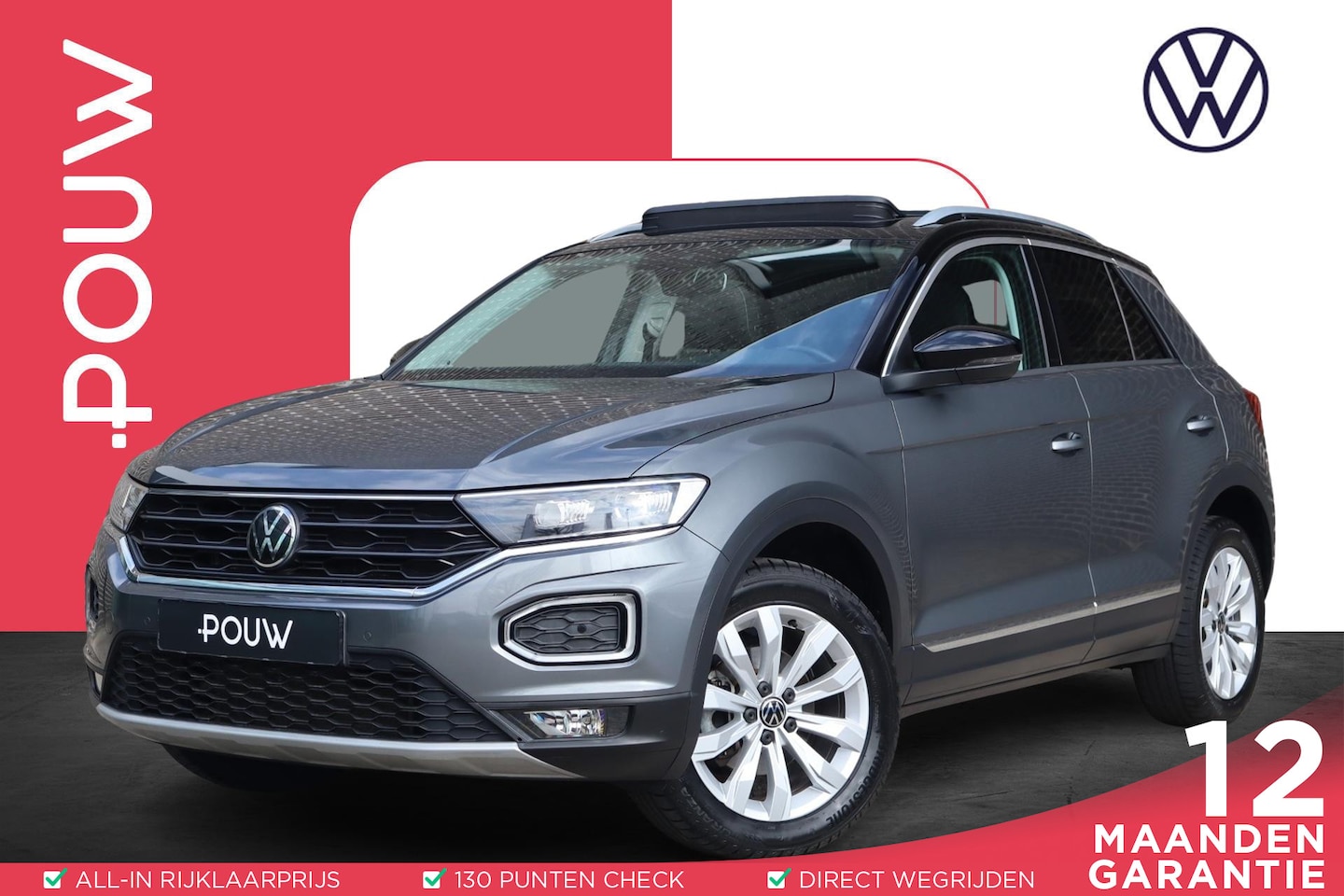 Volkswagen T-Roc - 1.5 TSI 150pk Sport | Panoramadak | Beats Audio | Navigatie - AutoWereld.nl