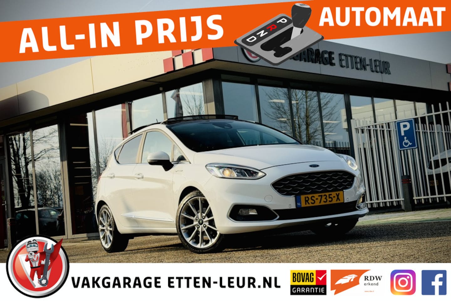 Ford Fiesta - 1.0 Vignale | SCHUIFDAK | LEDER | CARPLAY + ANDROID - AutoWereld.nl