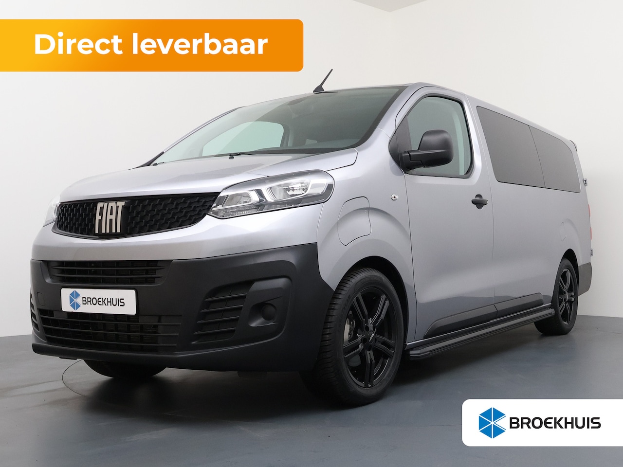 Fiat E-Scudo - L3H1 50kWh DUBBELE CABINE BLACK EDITION | Achterdeuren met ruiten | Airco | Metaalkleur - AutoWereld.nl