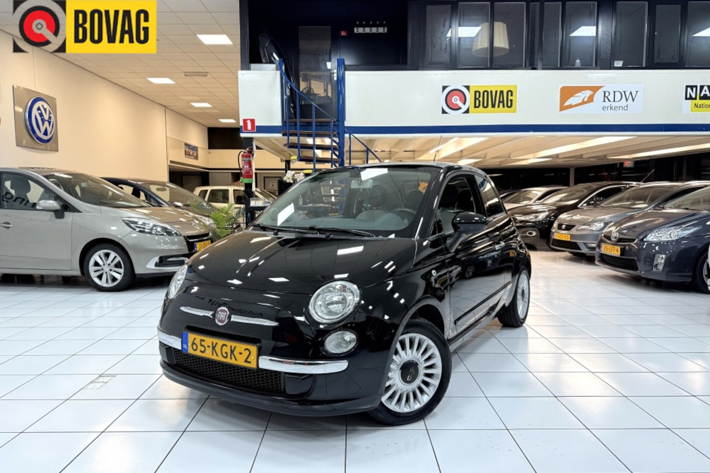 Fiat 500 - 1.2 Lounge Bovag Garantie Panoramadak Airco - AutoWereld.nl