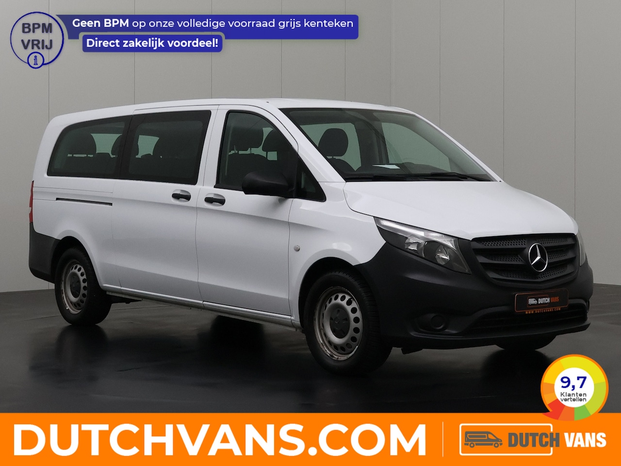 Mercedes-Benz Vito - 114CDI Automaat Personenbus | 9-Persoons | Extra Lang | Prijs incl BTW € 27527,50 | Airco - AutoWereld.nl