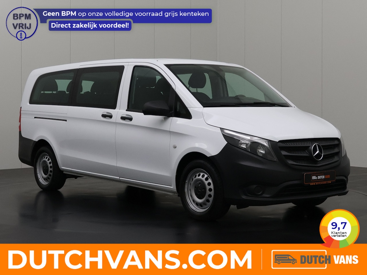 Mercedes-Benz Vito - 114CDI Automaat Personenbus | 9-Persoons | Extra Lang | Prijs incl BTW € 27527,50 | Airco - AutoWereld.nl
