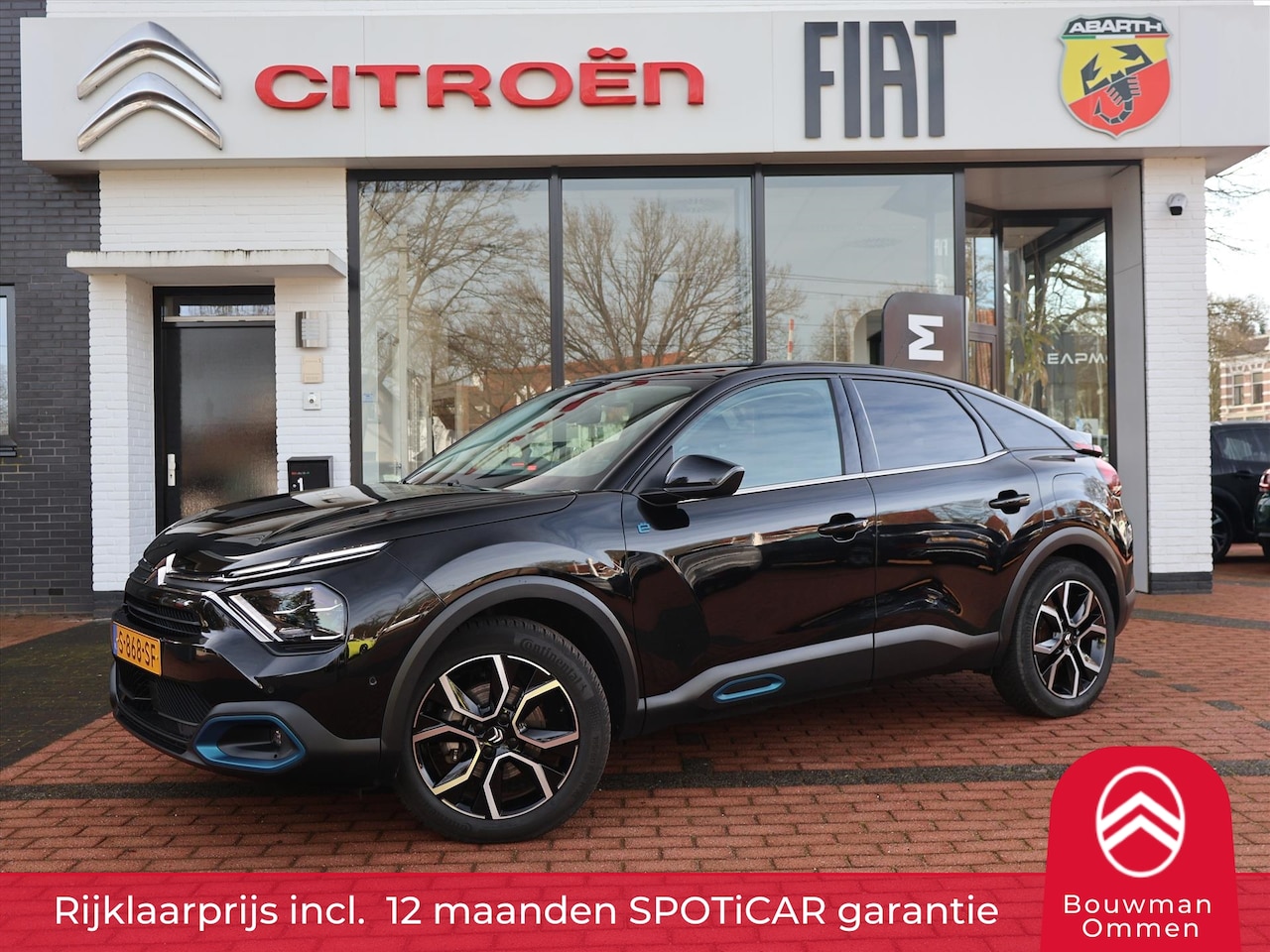 Citroën Ë-C4 - EV 50kWh 136PK Shine Pack Business, Rijklaarprijs | Navigatie | HUD | DAB+ Tuner | Leder | - AutoWereld.nl
