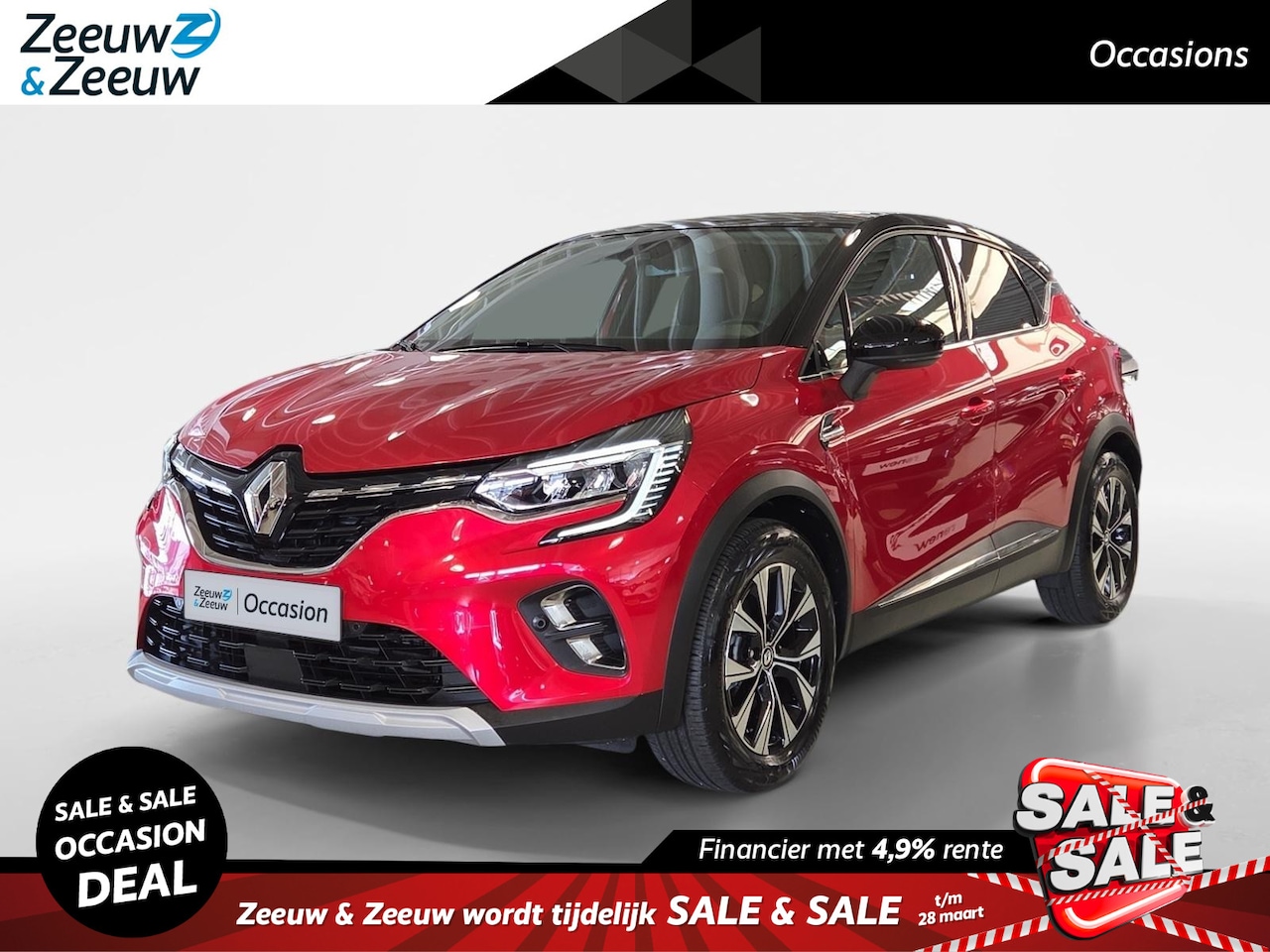 Renault Captur - 1.6 E-Tech full hybrid 145 techno * Automaat * Camera * Carplay * Cruise Control * LM Velg - AutoWereld.nl