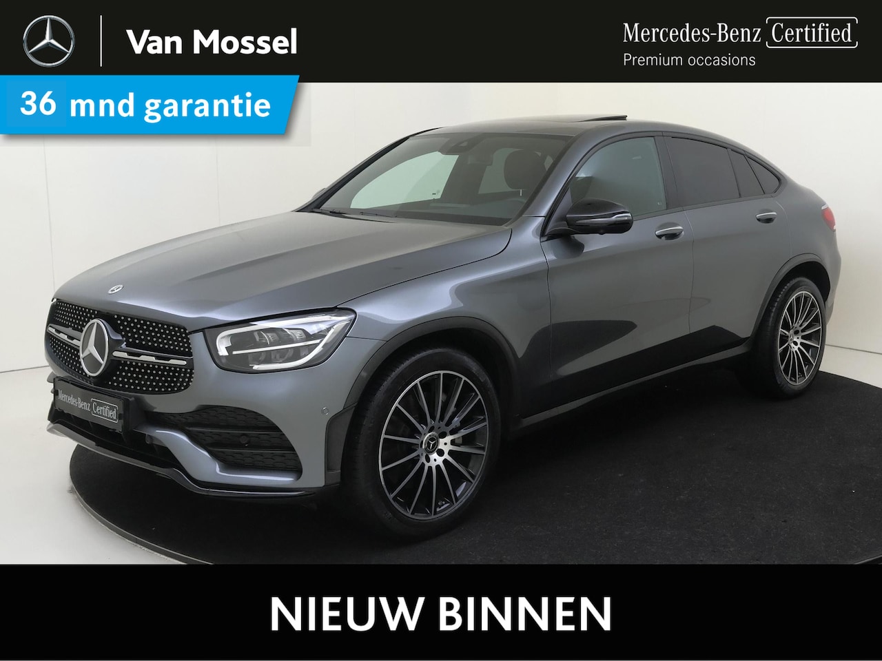 Mercedes-Benz GLC-klasse Coupé - 200d 4MATIC Premium /Schuifdak /360 Camera /20 Inch /Nightpakket /Elek Trekhaak - AutoWereld.nl