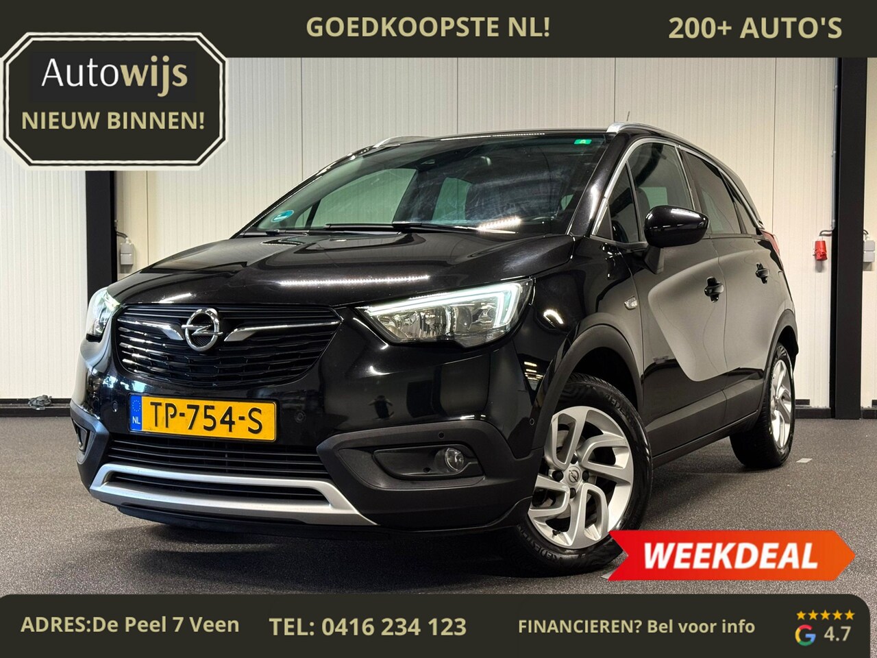 Opel Crossland X - 1.2 Turbo Innovation|TREKHAAK|D-RIEM VV|CAMERA|DAB+|KEYLESS - AutoWereld.nl