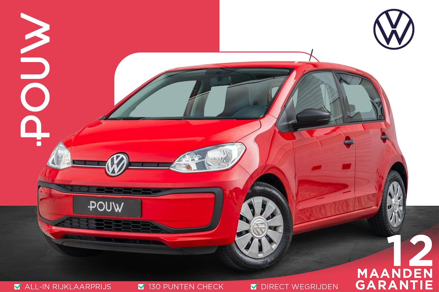 Volkswagen Up! - 1.0 BMT 60pk Take up! | 5-Drs. | Airco | Radio - AutoWereld.nl