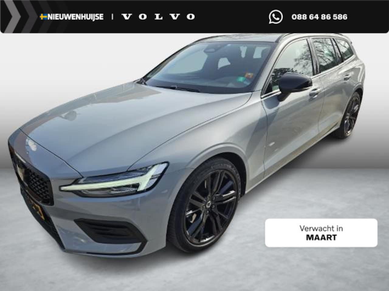 Volvo V60 - 2.0 B3 Essential Edition | Leder | Adaptieve Cruise Control | Sport Pack | 19" Black Editi - AutoWereld.nl