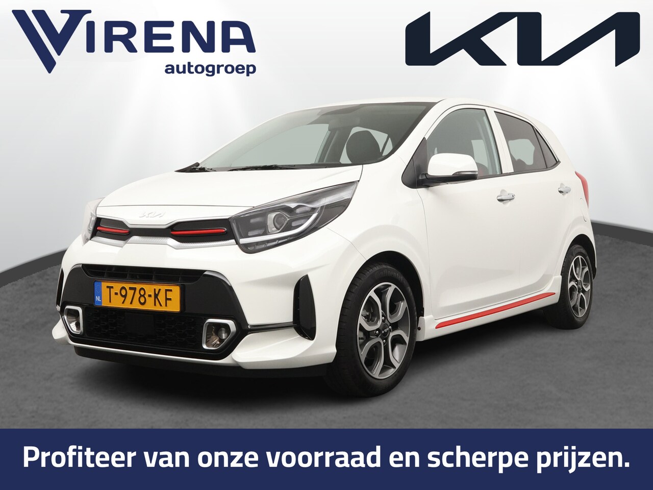 Kia Picanto - 1.0 DPi GT-Line Apple Carplay/Auto Android - Cruise control - Climate Control - Navigatie - AutoWereld.nl