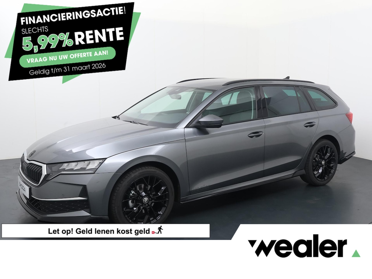 Skoda Octavia Combi - First Black Styling Pakket 1.5 TSI DSG | Automaat | Navigatie | Adaptieve cruise control | - AutoWereld.nl