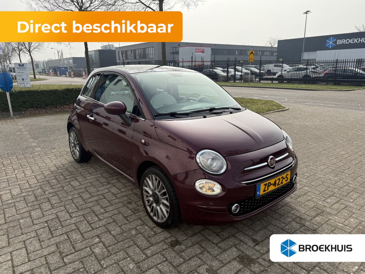 Fiat 500 - 1.2 70 pk Lounge | Cruise control | Airco | LMV | Panoramadak | - AutoWereld.nl
