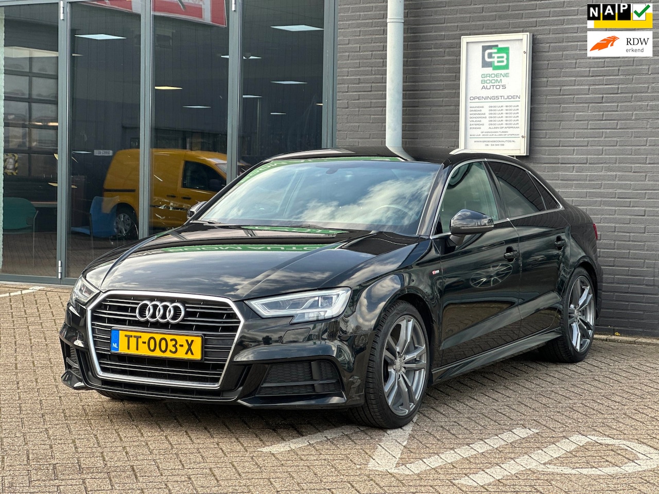 Audi A3 Limousine - 1.5 TFSI CoD Sport S Line Edition/150PK/LEDER/NAVI/AUTOMAAT/NETTE STAA!! - AutoWereld.nl