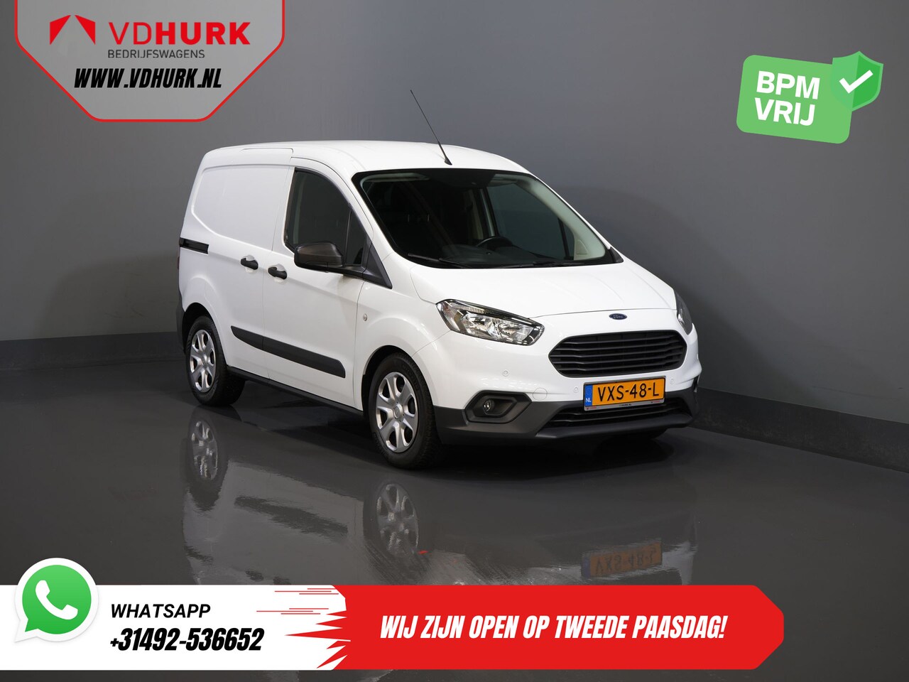 Ford Transit Courier - 1.5 TDCI BPM VRIJ! NL Auto/ 2xSchuifdeur/ Carplay/ Airco/ PDC/ Cruise - AutoWereld.nl