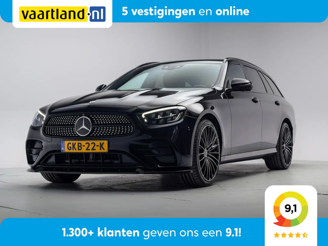 Mercedes-Benz E-klasse - 300e AMG Line Aut. [ Adapt.cruise 360°Cam Sfeerverlichting ] - AutoWereld.nl