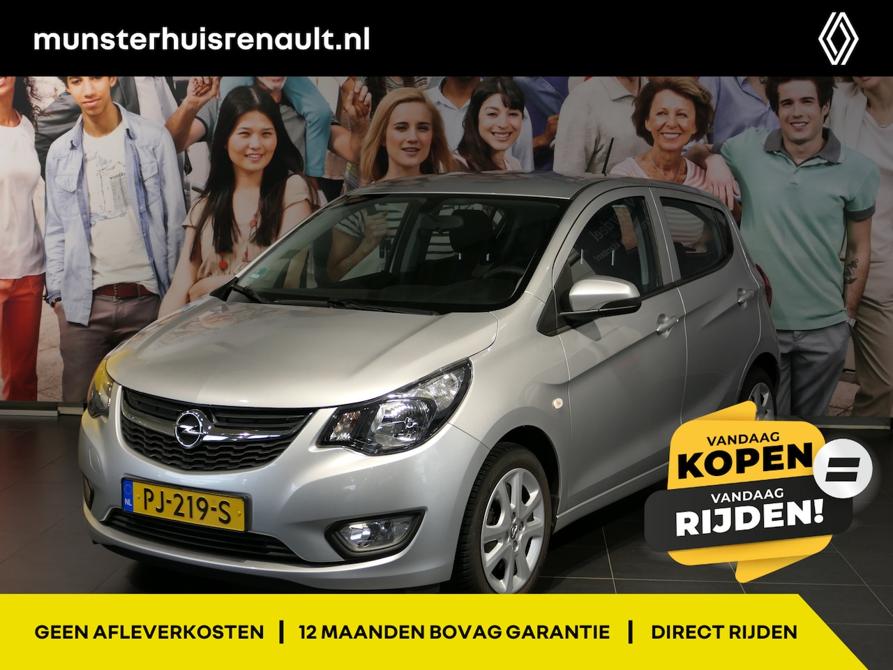 Opel Karl - 1.0 ecoFLEX Edition - Sensor achter - Radio - Bluetooth - Airco - AutoWereld.nl