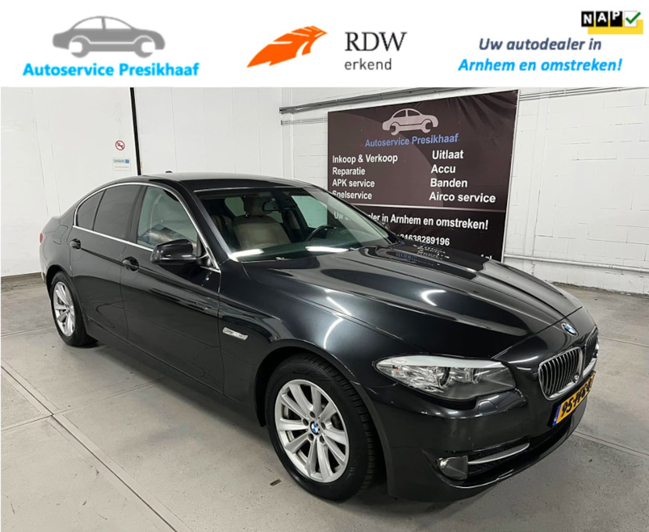 BMW 5-serie - 523i Executive Automaat VOL-LEDER / NAVIGATIE - AutoWereld.nl