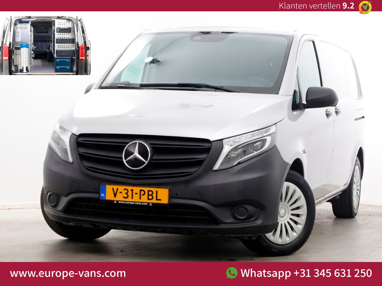 Mercedes-Benz Vito - 114 CDI 136pk Compact 9G Automaat 2x Schuifdeur/LED/Camera/Inrichting 11-2022 - AutoWereld.nl
