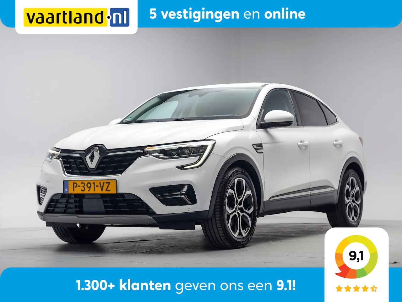 Renault Arkana - 1.6 E-Tech Hybrid 145 Intens [ LED Navi Half-leder ACC Camera PDC ] - AutoWereld.nl