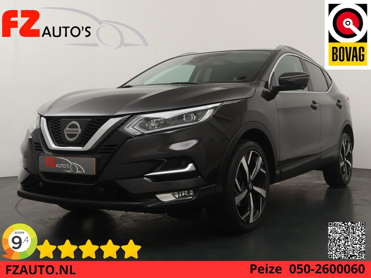 Nissan Qashqai - 1.2 Tekna + Automaat - Lederen bekleding - Panoramdak - Navigatie - Trekhaak - AutoWereld.nl