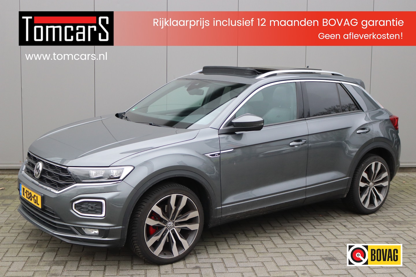 Volkswagen T-Roc - 1.5 TSI 150PK Automaat Sport Business R Pano-dak/Trekhaak/Elektr.-klep/Camera/Stoelverwarm - AutoWereld.nl