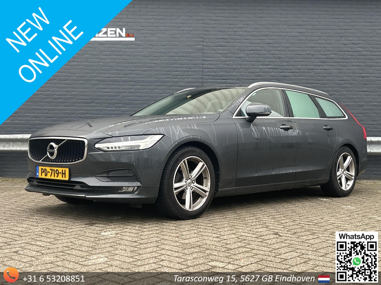 Volvo V90 - 2.0 D3 Momentum Automaat | Pano | Moritz Leder | Climate | Cruise | Navi | Stoelverwarming - AutoWereld.nl