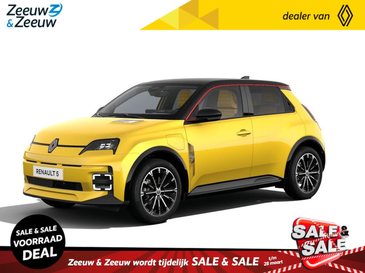 Renault 5 - (ANWB Private Lease Actie v.a. € 484,-) Iconiq Cinq 150 pk Comfort range | Wij maken graag - AutoWereld.nl