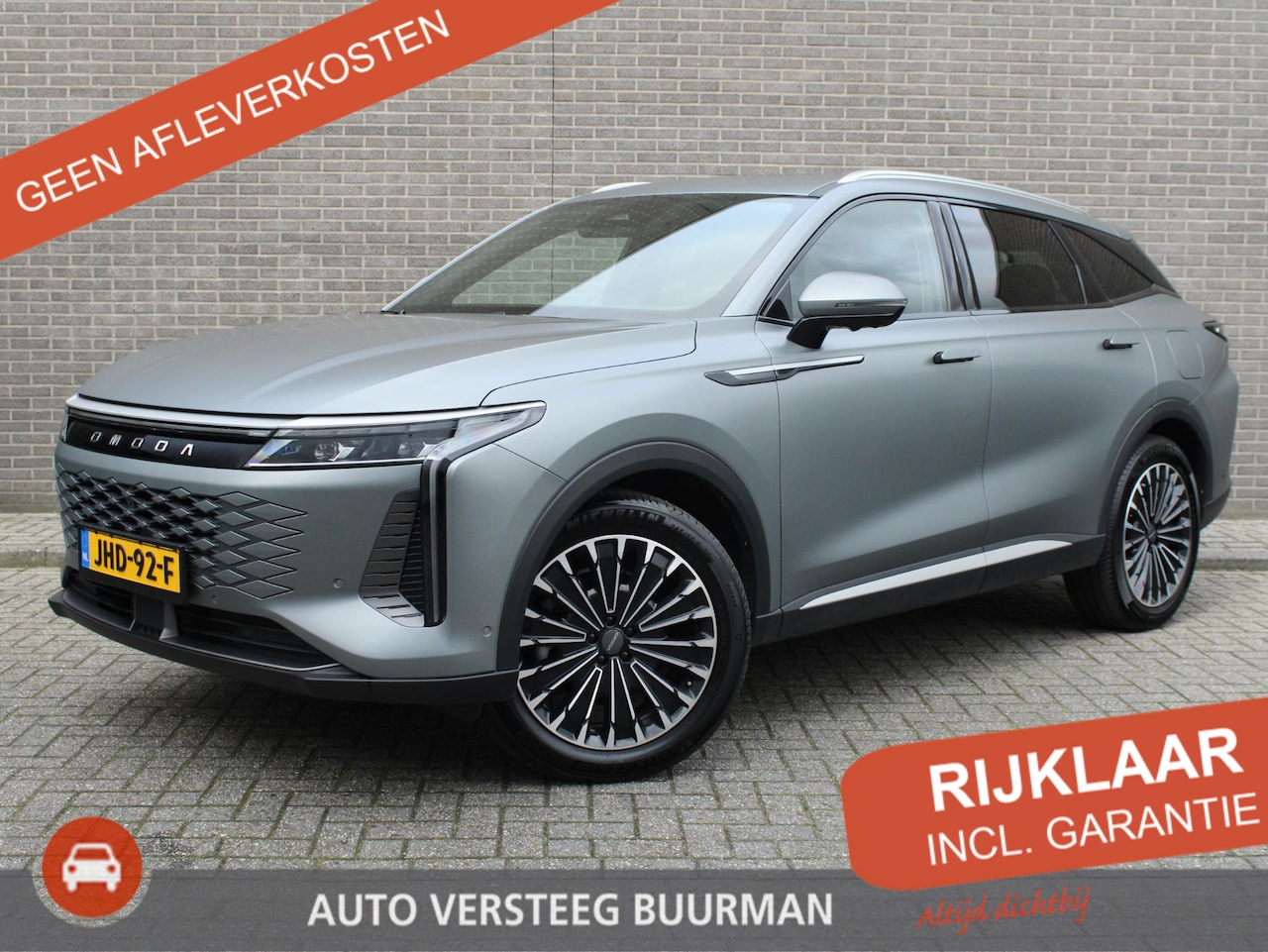 Omoda 9 - 1.5T-GDi SHS-P Premium Matte Grey, 20"LM velgen, Schuif/kanteldak, 360 Camera, 1.500 kg tr - AutoWereld.nl