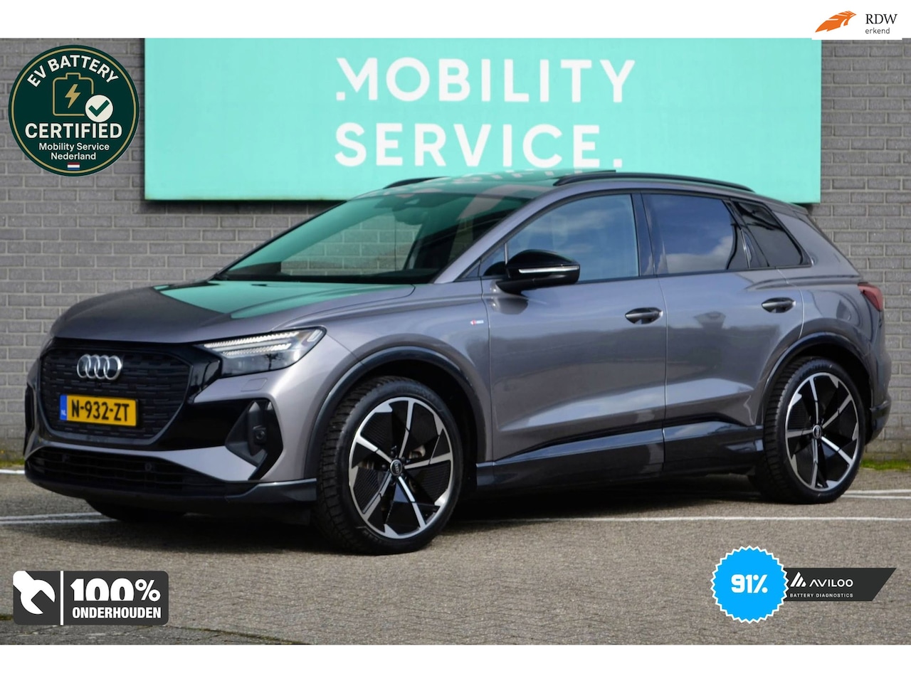 Audi Q4 e-tron - 40 Launch edition S-Line Competition 77 kWh SOG91% LED Pano Cruise - AutoWereld.nl