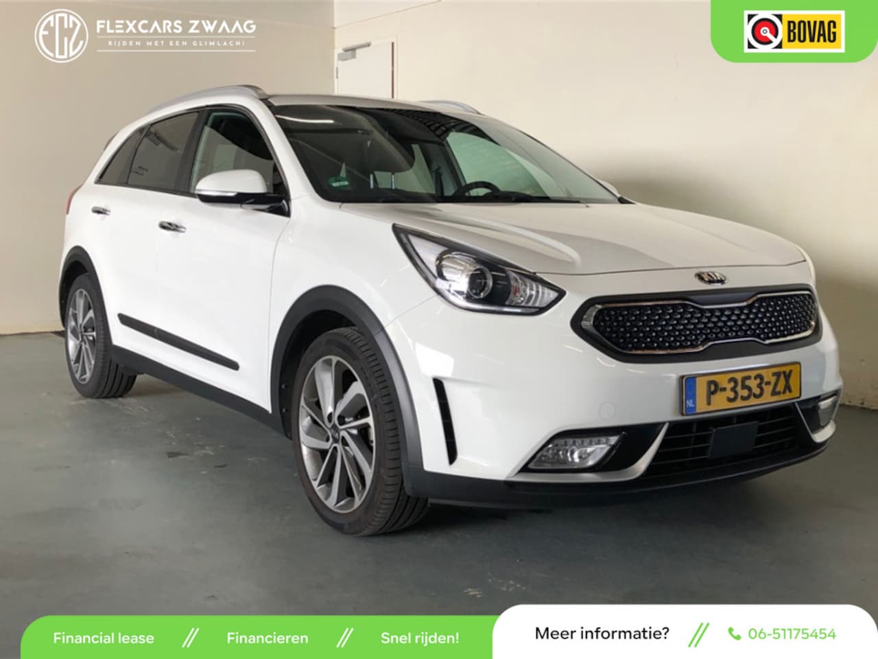 Kia Niro - 1.6 GDi Hybrid DynamicLine - Automaat - Navi - Climate - Parkeerhulp - AutoWereld.nl