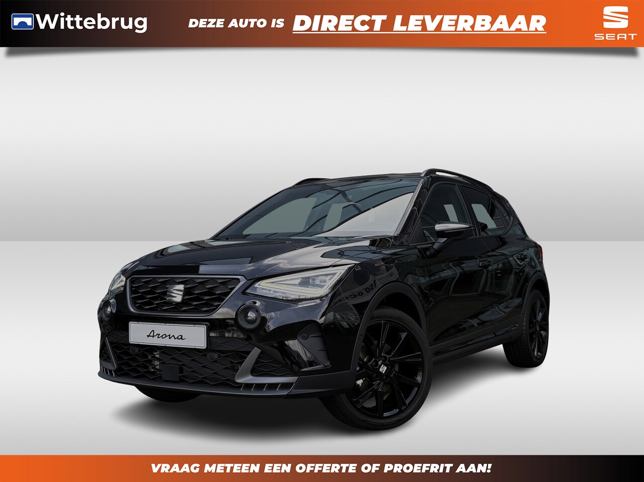 SEAT Arona - 1.0 EcoTSI FR Business Connect / Black Pack / Achteruitrijcamera / Keyless Entry/Go / Verw - AutoWereld.nl