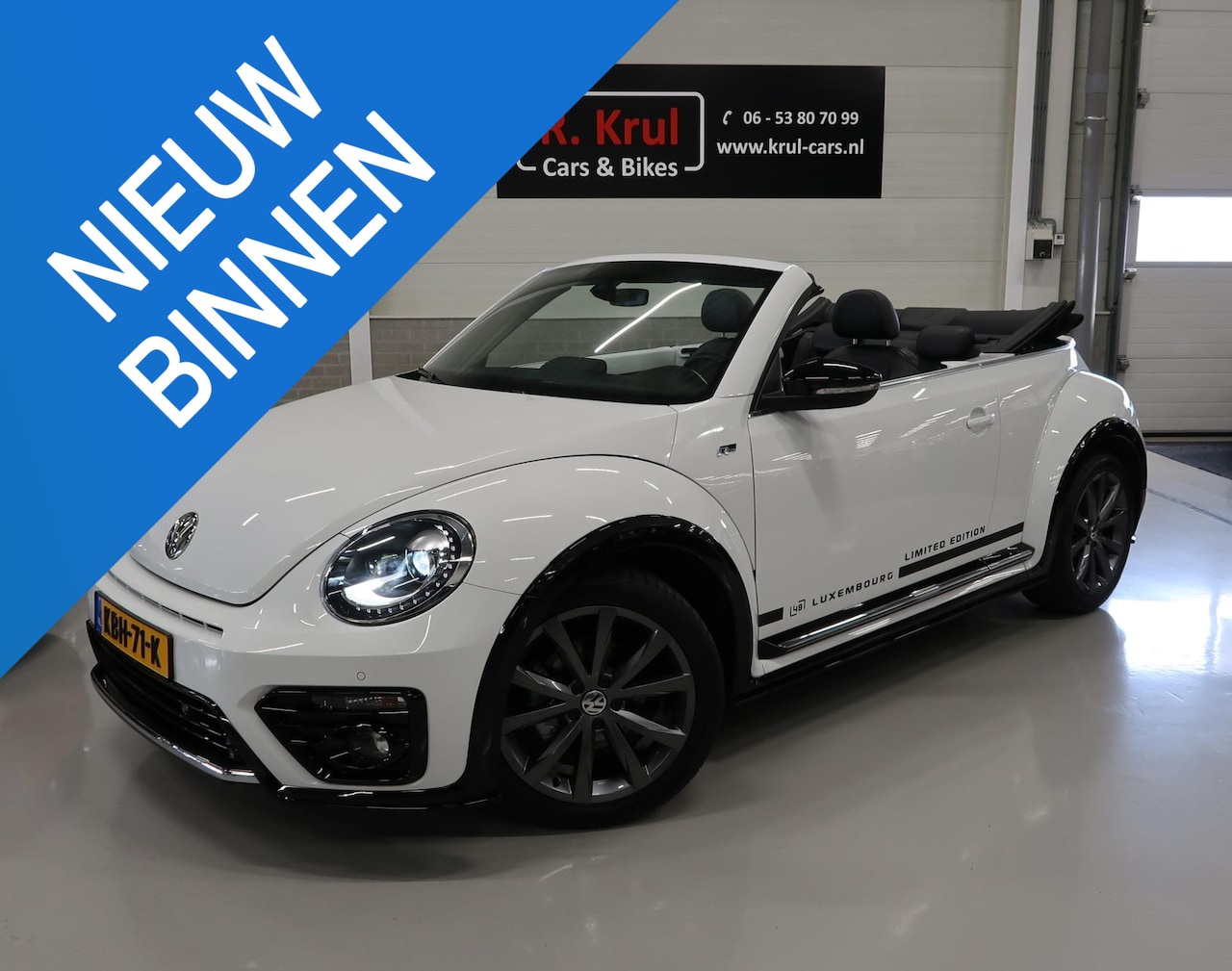 Volkswagen Beetle Cabriolet - 1.4 TSI R-Line Limited Edition 05/70 R-Line Xenon Leer App connect Navigatie Camera Automa - AutoWereld.nl
