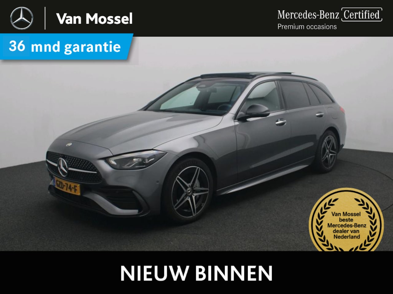 Mercedes-Benz C-klasse Estate - 300 e Star Edition / Memory-Stoelen / Panaroma-dak / Night-Pakket / - AutoWereld.nl