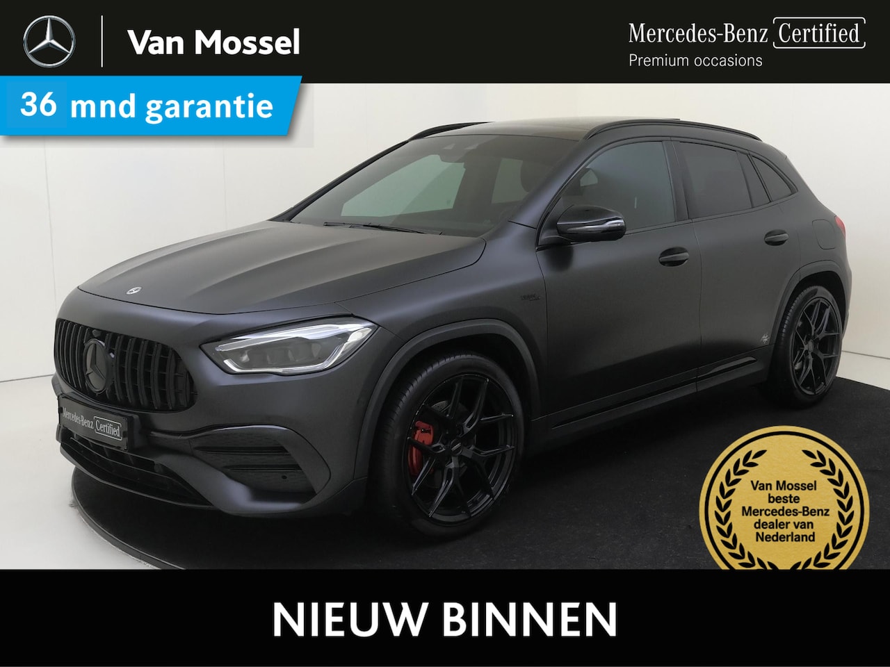 Mercedes-Benz GLA-Klasse - 200 AMG Line Mat zwart /Panoramadak /Memorystoelen /Vossen wielen /Speciale uitvoering - AutoWereld.nl