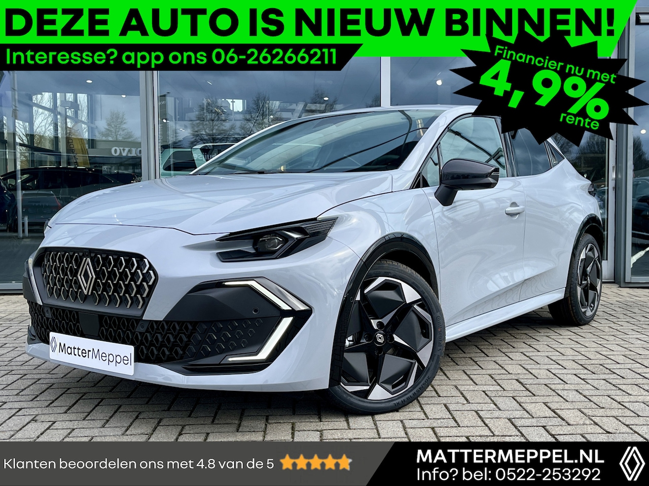 Renault Clio - 1.8 Full Hybrid 160 Techno GREY | Pack Première | 360° Camera | Stoelverwarming | Intellig - AutoWereld.nl